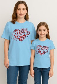Resim SVART WEAR MAMA MINI Anne Kız Kombin Tişört Takımı T-Shirt Twin Anne Kız Çocuk Oversize MAMA MINI (TEKLİ FİYAT) 
