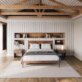 Resim Lora Bed Frame - Oak / 160x200 
