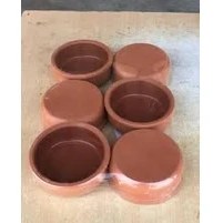 Resim Fidancıyız 6'lı Toprak Güveç & Sütlaç Kabı Kasesi - Seramik 