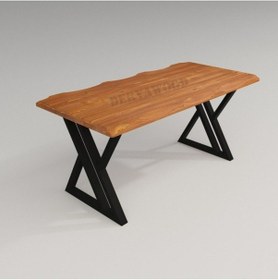 Resim Masif Ahşap Pinus Sulamalı Yemek Masası 85 x 100 x 76cm 