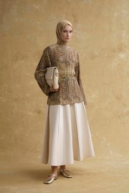 Resim Armine Şal Desenli Tunik Camel 