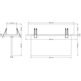 Resim Arsel Arselite AE-2123-L Sıva Altı Acil Çıkış Yönlendirme Armatürü Kesintide 180 Dak. Yanan 500 Lüme 