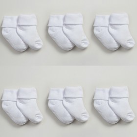 Resim vivala 6 Çift Bebek Pamuklu Kıvırmalı Soket Çorap 