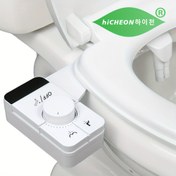 Resim Tuvalet koltuğuna takılabilir 1 adet bidet aparatı, çift püskürtme ucu ile arka ve kadın yıkama fonksiyonu, elektriksiz şataf, bakımı kolay 1/2 adaptör 