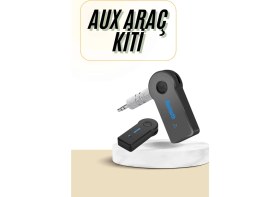 Resim Hsc Bilişim Bluetooth Araç Kiti Aux Çıkışlı Telefon Müzik Alıcı Tüm Cihazlara Uyumlu 