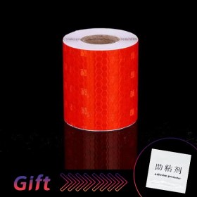 Resim Wenchang Shop C 1 Adet 5cm x 6m Uzun Araba Bisiklet Kamyon Römork Yansıtıcı Dekor Aksesuarları Için 5CM*300CM Araba Yansıtıcı Sticker Güvenlik Işareti Uyarı Reflektör Şeritler (Yurt Dışından) 