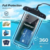 Resim Evrensel PVC Su Geçirmez Telefon Kılıfı Su Geçirmez Çanta iPhone 14 Pro Max 12 11 8 Huawei Xiaomi Redmi SamSung için 