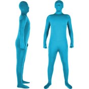 Resim Ximistore9 Mavi Klorlu Tek Parça Fotoğraf Stüdyosu Tulumu - 170cm Boy, Gizli Görünüm Fonksiyonu 