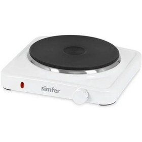 Resim Simfer HP 1500 Beyaz Tekli Elektrikli Ocak 