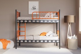 Resim Argimo Metis Genç Çocuk Yatak Odası Metal Ranza ve Karyola - 90x190 / Beyaz 