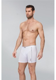 Resim 6'lı Paket Modal Erkek Boxer Siyah Beyaz KARIŞIK RENK 