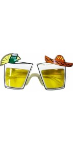 Resim Meksika Şapkalı Tekila Parti Gözlüğü Gold Renk 