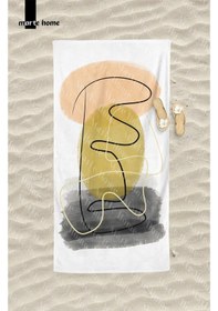 Resim Marte Home Abstra4 Plaj Havlusu Kavuniçi 