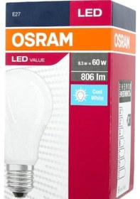 Resim Osram 8,5w Led Ampul 6500k Beyaz Işık 806lm E27 