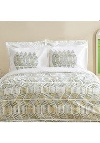Resim Karacahome Jenik Yeşil %100 Pamuk Tek Kişilik Nevresim Takımı Yeşil 