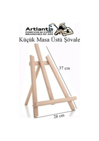 Resim Mini Şövale 25x35 2 Li Tuval Südor 10 Renk Guaj Boya Başlangıç Seti Fırça Palet Ponpon Su Kabı Masaüstü Sanatsal 