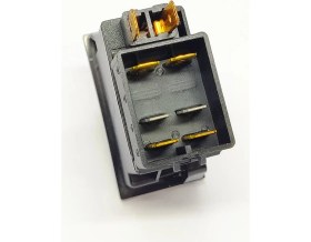 Resim Allestock Universal Şaft Yukarı Aşağı Düğmesi Anahtarı 6 Pin Rocker Switch - Ampullü 12V 