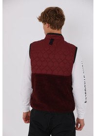 Resim Maraton Regular Erkek Dik Yaka Bordo- Yelek Bordo- 