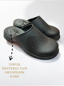 Resim Cozi company Topuk Dikeni Özellikli Unisex Tam Ortopedik Doktor Terliği Hemşire Terliği Aşçı Terliği 