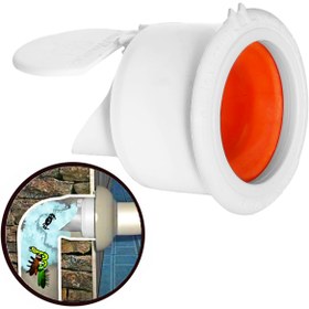 Resim AKBELLİ GROUP Koku Önleyici Kapaklı MufMatik Lavabo Sifon Tahliye Gideri Haşere Böcek Engelleyici Yaysız Çekvalf 