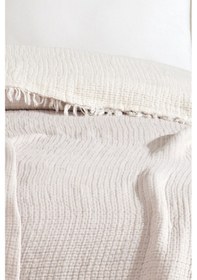 Resim Varol 5 Katlı %100 Pamuk Müslin Yatak Örtüsü 230x240 Cm Bej/cıftkısılık Bej 