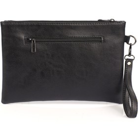 Resim Capone Outfitters Saten Labirent Desenli Paris Kadın Clutch Çanta 