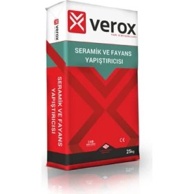 Resim Verox Fayans Seramik Yapıştırma Harcı 25 KG Gri 