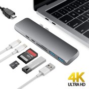 Resim Daytona CF03 Macbook Uyumlu Type-C to 4K 1080p HDMI 2* USB 3.0 SD TF PD USB-C Okuyucu 7IN2 Çevirici Hub Adaptör 