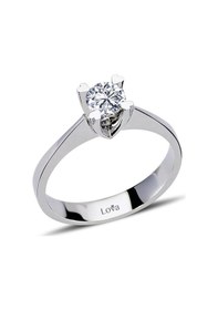 Resim Lova G Renk 0,44 Karat Pırlanta Tektaş Yüzük - Idl - 1050132 
