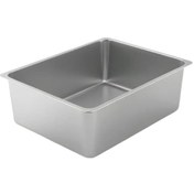 Resim Suntek Paslanmaz Çelik Kedi Kumu Kutusu 36cmx27cmx15cm 