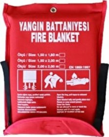 Resim 150cm X 180cm Yangın Söndürme Battaniyesi 