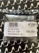 Resim Völkel M6x1.0-2.0d Helicoil Yay V-coıl Germany 100 Adet 
