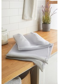 Resim Ocean Home Textile 3'lü Gri Renk Ayakkabı Yıkama Filesi Set 