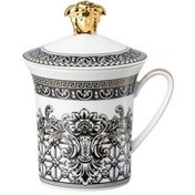 Resim Versace 30. Yıl Kapaklı Kahve Kupa Marqueterie 