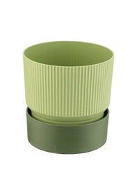 Resim Çizgi Desenli Saksı Tabaklı Mint 0,4 Lt 90 90 Mm 90208301 