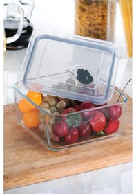 Resim Acar Olivya Kare Vakumlu Cam Saklama Kabı - 1.2 Lt 12134 