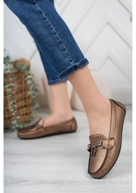 Resim Khayt Mila Casual Günlük Unisex Babet Ayakkabı Bakır 