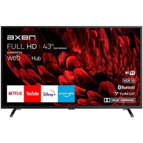 Resim AXEN 43" 109 Ekran Webos Smart, Uydu Alıcılı LED TV 