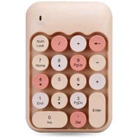 Resim TEKNOMATİK Renkli Daktilo Tarzı Vintage Kablosuz Wıreless Numeric Keypad 18 Tuşlu Sayısal Klavye Numpad 