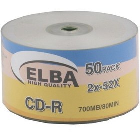Resim Elba CD-R 700 MB-80 Min Printable 50'li Shrink 