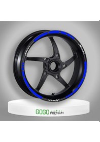Resim Reflektör Mavi I Yamaha Xmax Uyumlu 1 Set Jant Şeridi Çok Renkli 