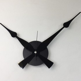 Resim Otantik Metal Göbek Siyah Renk Saat Motor Akrep Yelkovan Standart Boy 