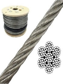 Resim Güney Paslanmaz 316 Kalite Krom Çelik Halat 7x19 10mm 5 Mt 