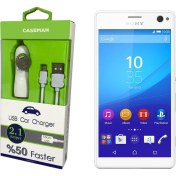 Resim Case Man Sony Xperia C4 Araç Şarj Cihazı Adaptör + Data Kablosu Hızlı Şarj Özellikli 