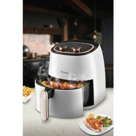 Resim Kiwi Air Friyer 5 Lt Yağsız Fritöz Beyaz 