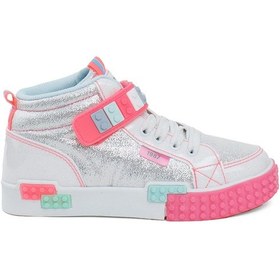 Resim M.p 242-3308ft Kız Çocuk Sports Hi Sneaker Ayakkabı Beyaz-beyaz Beyaz 