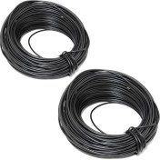 Resim Guangdong Spirit 2 Rulo 1.5mm Siyah Bahçe Teli Cfluid Plastik Kaplı 18M Bitki Bükümlü Kravat Bitki Ağacı Desteği Için(Yurt Dışından) 