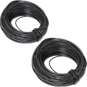 Resim Guangdong Spirit 2 Rulo 1.5mm Siyah Bahçe Teli Cfluid Plastik Kaplı 18M Bitki Bükümlü Kravat Bitki Ağacı Desteği Için(Yurt Dışından) 