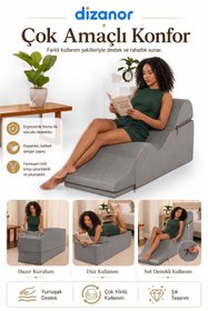 Resim Dizanor Serenity Çok Amaçlı Dinlenme Koltuğu Katlanabilir Bench Formlu Şezlong Yetişkin Çiftler İçin Ergonomik Destek Minderi 