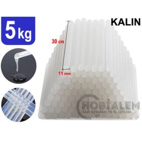 Resim Hobialem 5 Kg, Kalın Silikon, Sıcak Mum Silikon, 1.kalite, Çubuk Silikon 